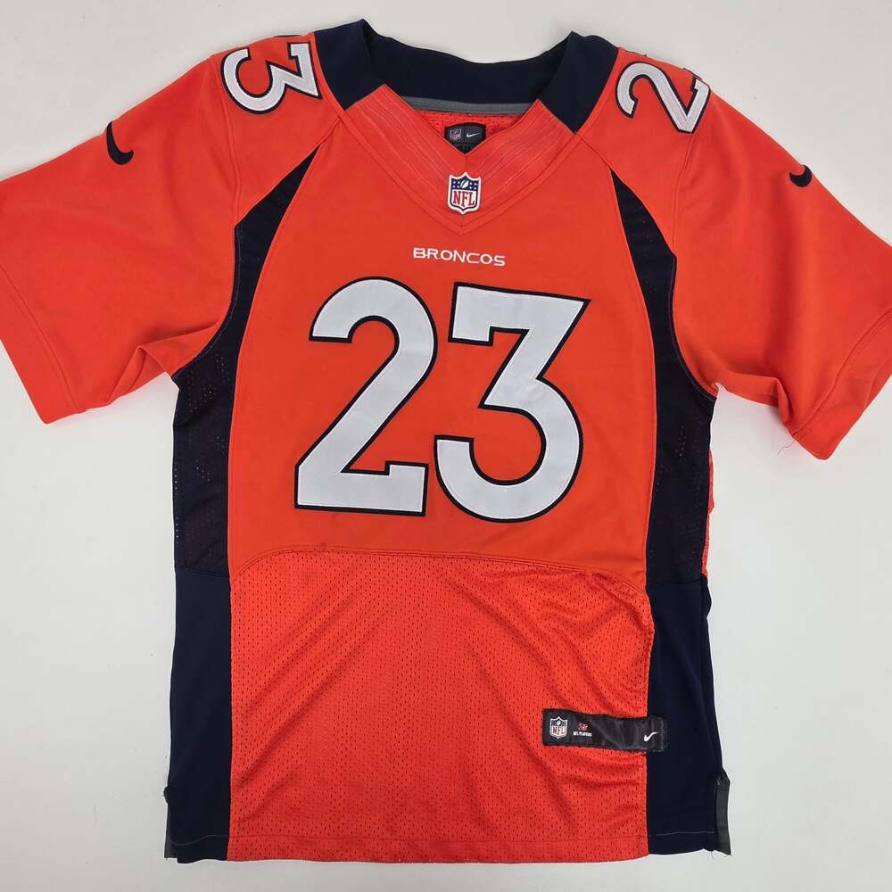 Nike Denver Broncos Willis McGahee #23 NFL On Field Jersey Orange Men's Size 40